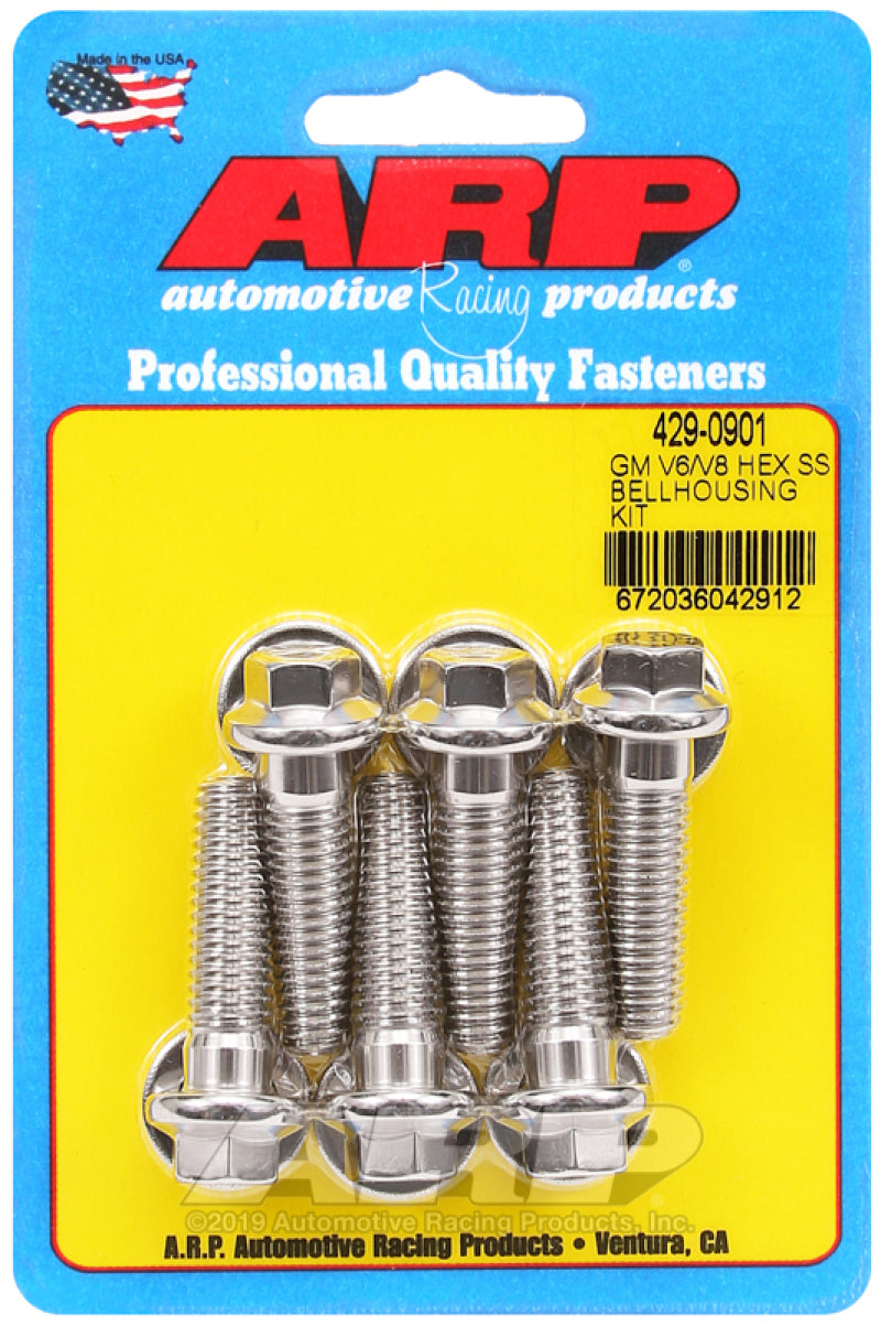 ARP GM V6/V8 SS Hex Bellhousing Bolt Kit Hardware Kits - Other ARP
