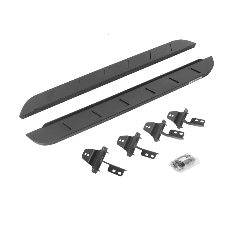 Go Rhino 07-18 Jeep Wrangler JK 2DR RB10 Slim Running Boards Kit (Incl. Brackets) - Tex. Blk Running Boards Go Rhino