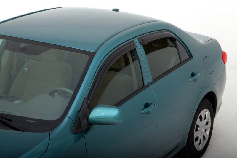 AVS 09-13 Toyota Corolla Ventvisor Outside Mount Window Deflectors 4pc - Smoke Wind Deflectors AVS