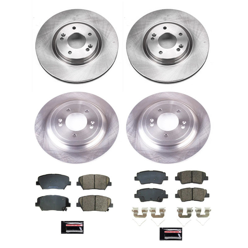 Power Stop 19-21 Hyundai Nexo Front & Rear Autospecialty Brake Kit Brake Kits - OE PowerStop