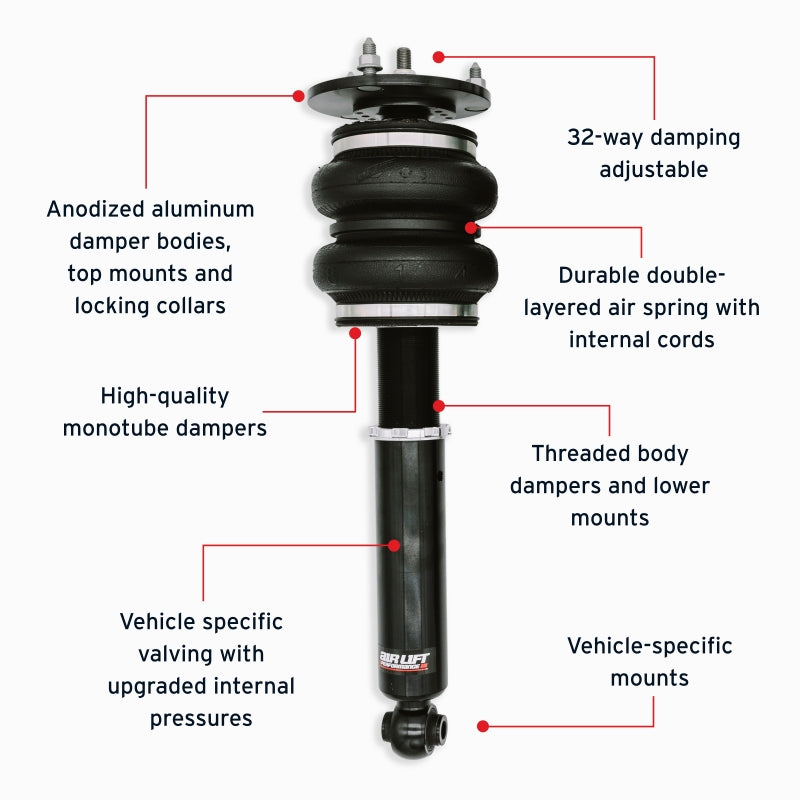 Air Lift Performance 89-00 Lexus LS400 Front Air Suspension Kit Air Suspension Kits Air Lift