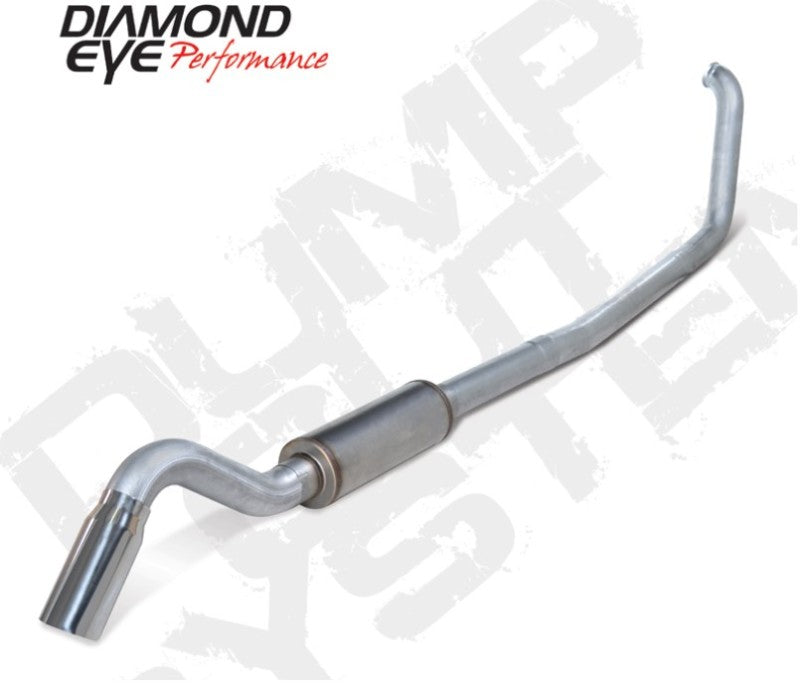 Diamond Eye KIT 4in TB SGL AL: TURN DOWN 00-03 FORD 7.3L F250/F350 Turbo Back Diamond Eye Performance