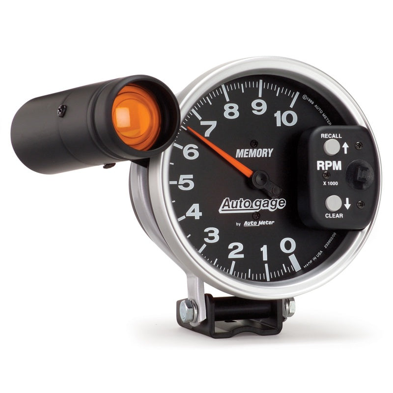 Autometer 5 inch 10K RPM w/ Monster Shift Lite / Memory Pedestal Tachometer Gauges AutoMeter