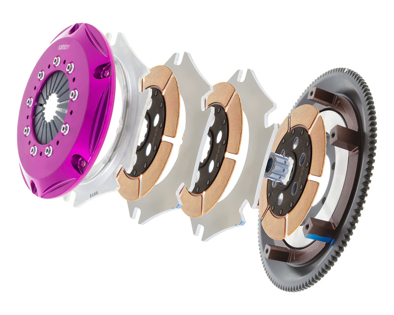 Exedy 1986-1989 Mazda RX-7 R2 Hyper Triple Cerametallic Clutch Rigid Disc Push Type Cover Clutch Kits - Multi Exedy