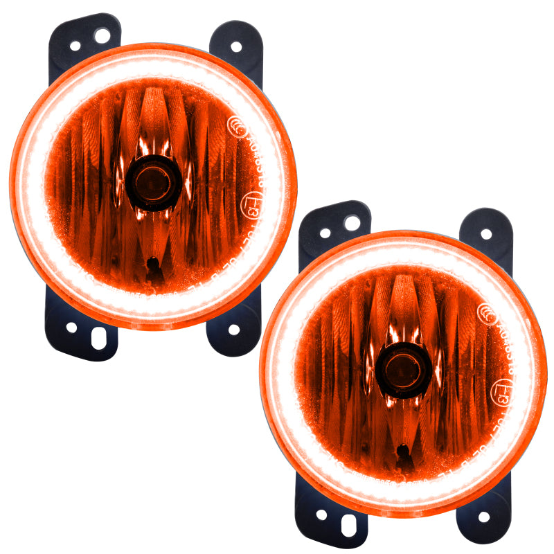 Oracle Lighting 07-09 Jeep Wrangler JK Pre-Assembled LED Halo Fog Lights -Amber Fog Lights ORACLE Lighting