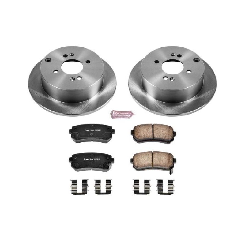 Power Stop 06-07 Hyundai Accent Rear Autospecialty Brake Kit Brake Kits - OE PowerStop