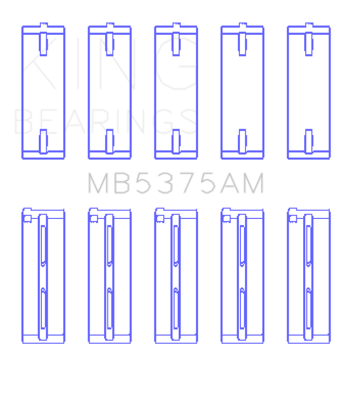 King Engine Bearings Toyota 2Zzge (Size +0.25mm) Main Bearing Set Bearings King Engine Bearings