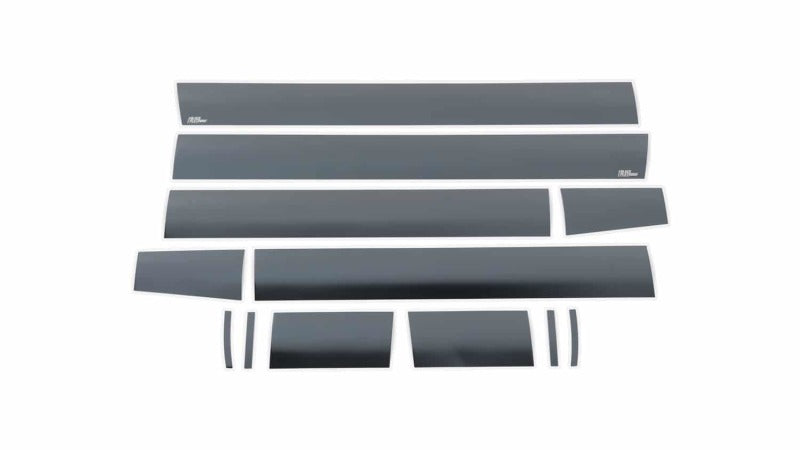 Putco 07-13 GMC Sierra Crew Cab 5.5ft Box - 6in Wide - 12pcs Black Platinum Rocker Panels Body Armor & Rock Rails Putco