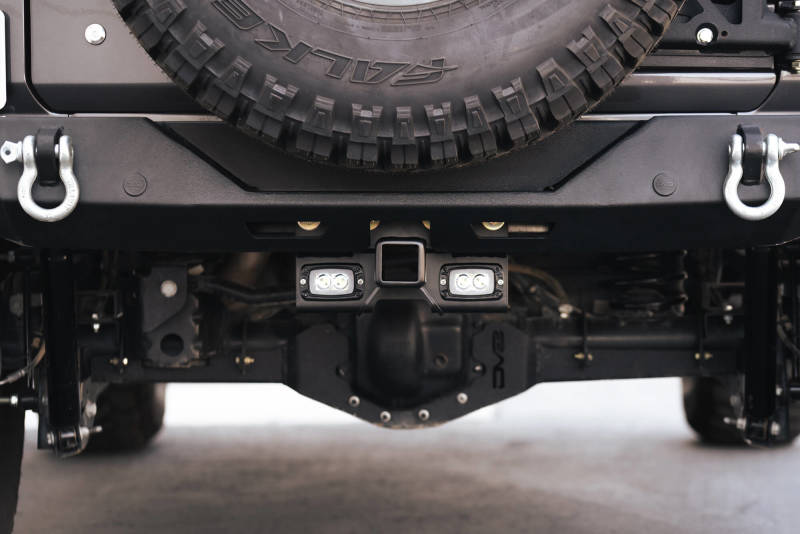 DV8 Offroad 07-21 Jeep Wrangler (JK/JL) Bolt-On Hitch w/ Lights Hitch Receivers DV8 Offroad