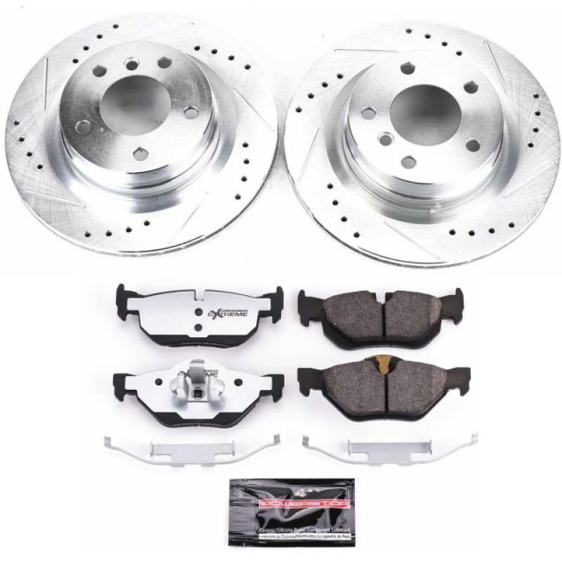 Power Stop 2006 BMW 325i Rear Z26 Street Warrior Brake Kit Brake Kits - Performance D&S PowerStop