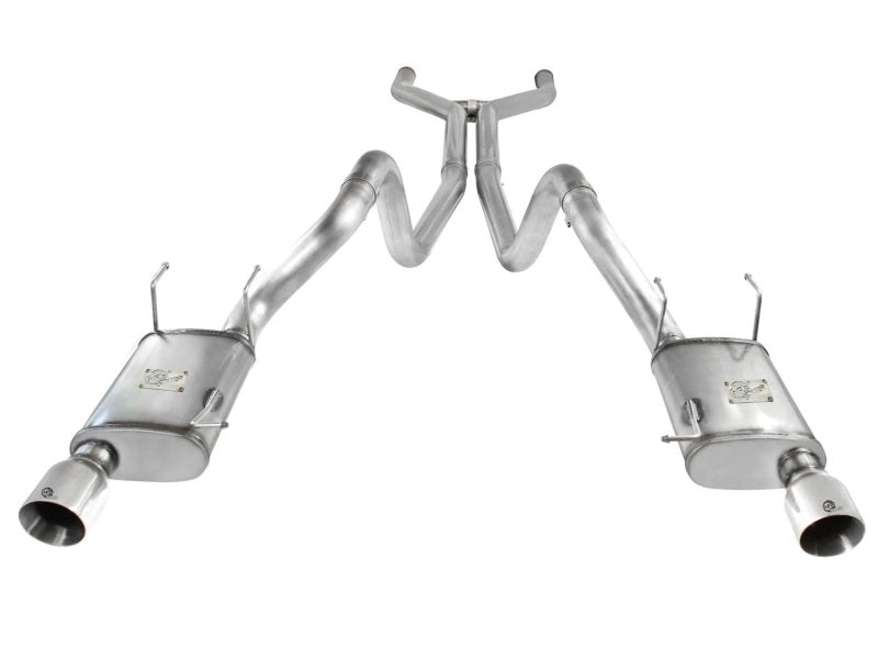 aFe MACHForce XP Cat-Back Exhaust 3in SS w/ Polished Tips 11-14 Ford Mustang GT V8 5.0L Catback aFe