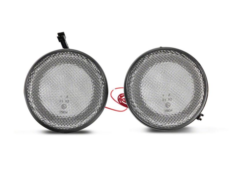 Raxiom 07-18 Jeep Wrangler JK Axial Series LED Turn Signals w/ Halo- Clear Lights Corner Raxiom