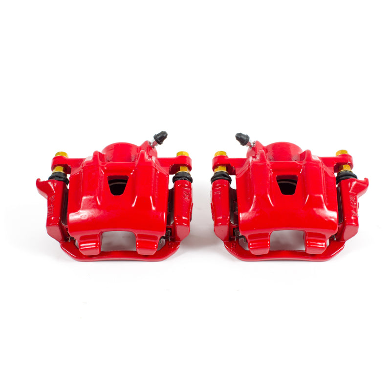 Power Stop 04-10 Toyota Sienna Rear Red Calipers w/Brackets - Pair Brake Calipers - Perf PowerStop