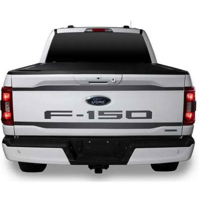 Putco 2021 Ford F-150 Stainless Steel Black Platinum Upper/Lower Tailgate Accent (2pcs) Exterior Trim Putco