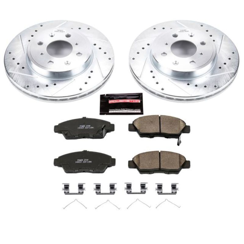 Power Stop 15-19 Honda Fit Front Z23 Evolution Sport Brake Kit Brake Kits - Performance D&S PowerStop