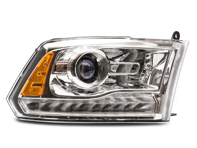 Raxiom 09-18 Dodge RAM 1500 LED Halo Headlights w/ Switchback Turn Signals- Chrome Hsng (Clear Lens) Headlights Raxiom