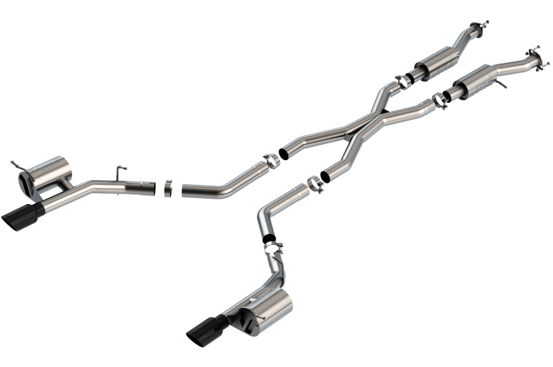 Borla 2021+ Dodge Durango SRT Hellcat 6.2L V8 AWD S-Type Cat-Back Exhaust System - Black Chrome Tips Catback Borla