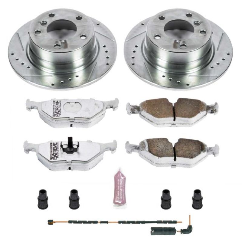 Power Stop 03-05 BMW Z4 Rear Z26 Street Warrior Brake Kit Brake Kits - Performance D&S PowerStop