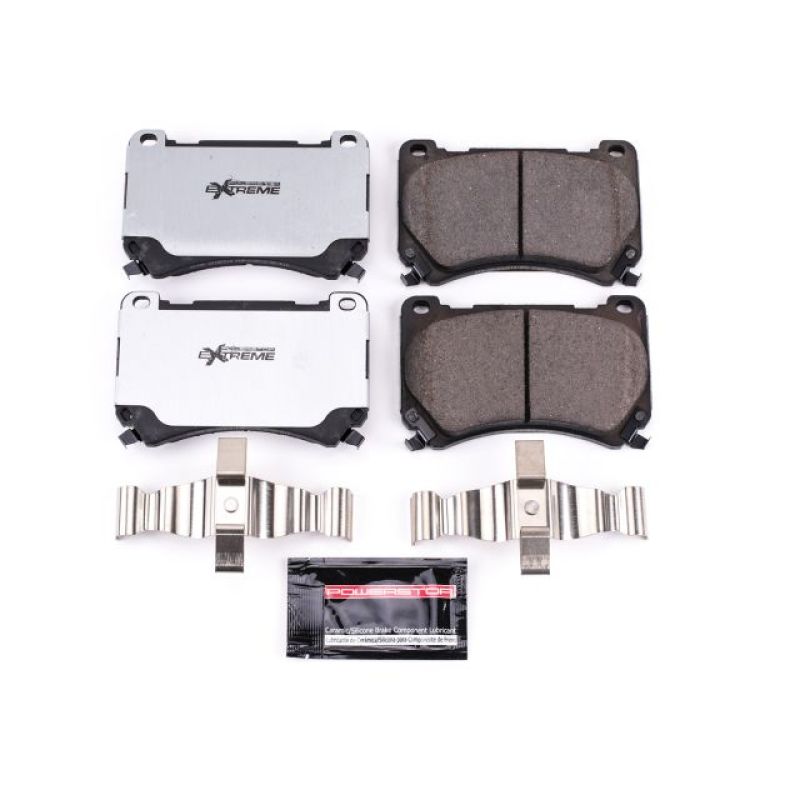 Power Stop 2011 Hyundai Equus Front Z26 Extreme Street Brake Pads w/Hardware Brake Pads - Performance PowerStop