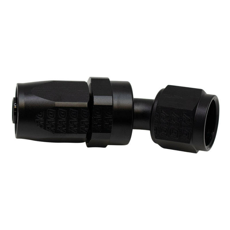 DeatschWerks 8 AN Female Flare Swivel 30-Degree Hose End CPE - Anodized Matte Black Fittings DeatschWerks