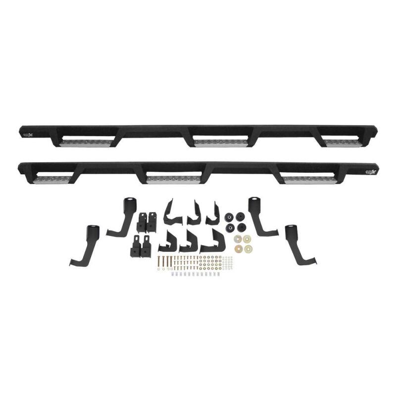 Westin/HDX 10-18 Ram 2500/3500 Crew Cab (8ft Bed) Drop Wheel to Wheel Nerf Step Bars - Txt Black Nerf Bars Westin