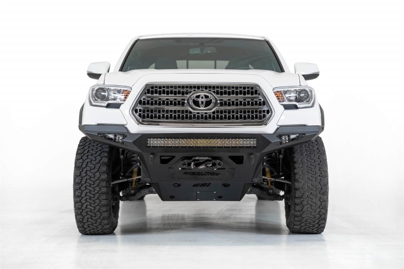 Addictive Desert Designs 16-19 Toyota Tacoma Stealth Fighther Front Bumper w/ Winch Mount Bumpers - Steel Addictive Desert Designs