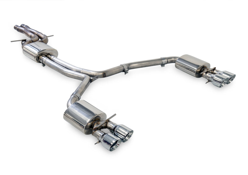 AWE Tuning Audi C7.5 A6 3.0T Touring Edition Exhaust - Quad Outlet Chrome Silver Tips Catback AWE Tuning