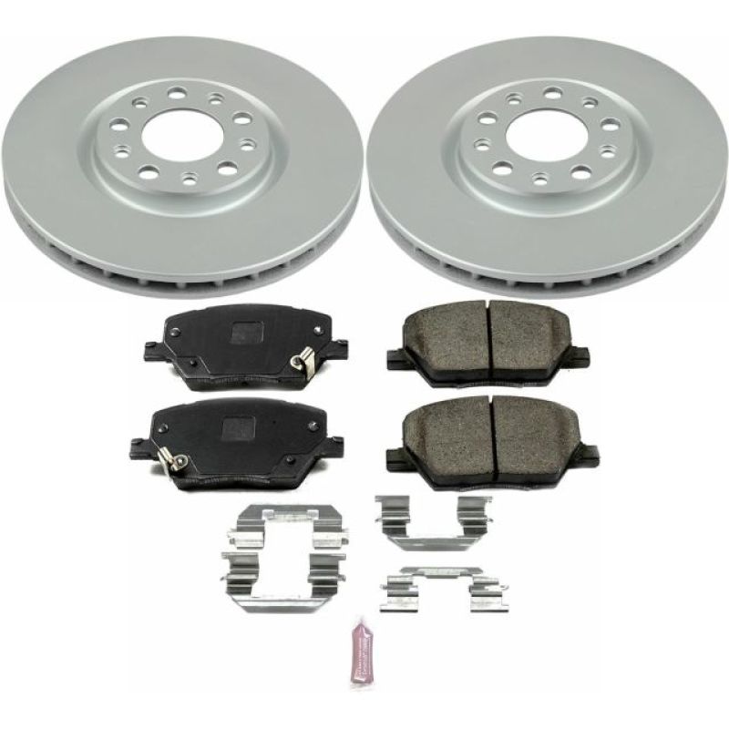 Power Stop 16-18 Fiat 500X Front Z17 Evolution Geomet Coated Brake Kit Brake Kits - Performance Blank PowerStop