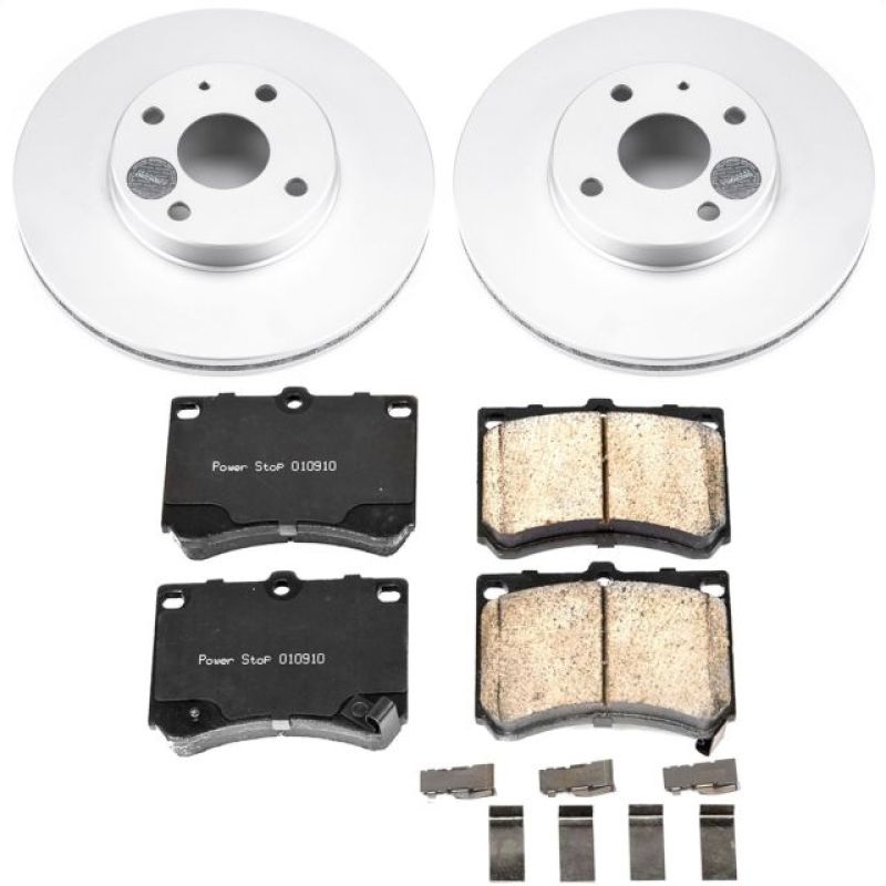 Power Stop 91-03 Ford Escort Front Z17 Evolution Geomet Coated Brake Kit Brake Kits - Performance Blank PowerStop