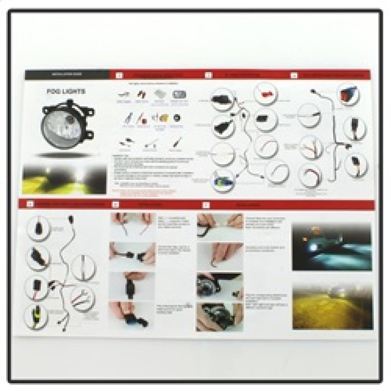 Spyder Ford F-150 2015-2016 OEM Fog Lights W/Universal Switch- Clear FL-FF15014-C Fog Lights SPYDER