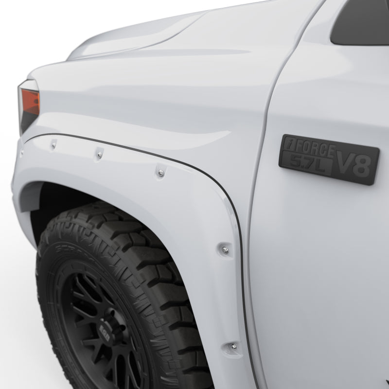 EGR 14+ Toyota Tundra Bolt-On Look Color Match Fender Flares - Set - Color MatchSuper White Fender Flares EGR