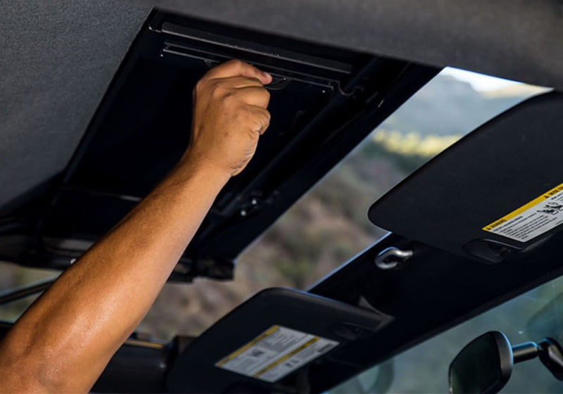 Rampage 2007-2018 Jeep Wrangler(JK) 2-Door Trailview Tonneau Top - Black Diamond Soft Tops Rampage