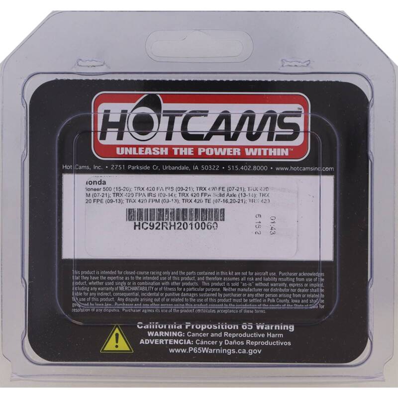 Hot Cams 15-23 Pioneer 500/09-24 TRX 420 FA Camshaft Chain Silent Kit Camshafts Hot Cams