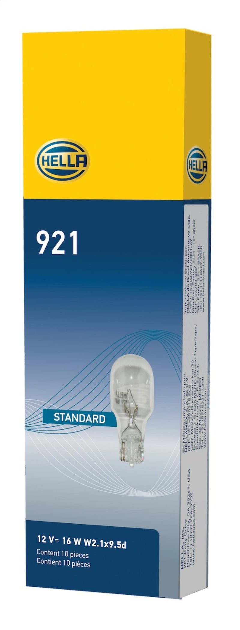 Hella Bulb 921 12V 16W W2.1X9.5d T5 Bulbs Hella