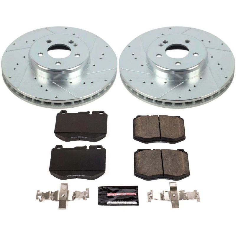 Power Stop 2017 Mercedes-Benz E300 Front Z23 Evolution Sport Brake Kit Brake Kits - Performance D&S PowerStop