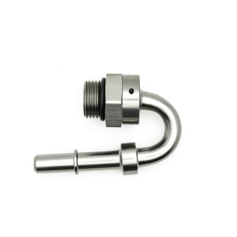 DeatschWerks 8AN ORB Male to 3/8IN Male EFI Quick Connect Adapter 180 Deg. Fuel Components Misc DeatschWerks