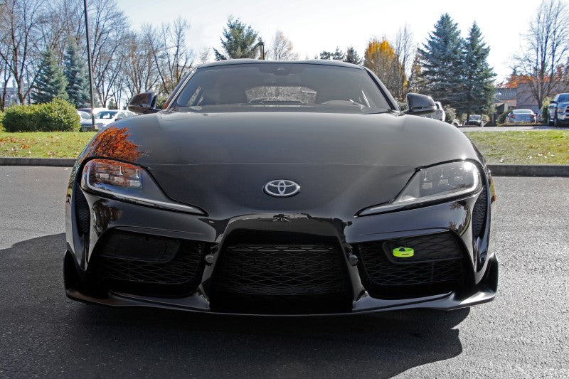 PERRIN 20-25 Toyota Supra Tow Hook Kit (Front) - Neon Yellow Tow Hooks Perrin Performance