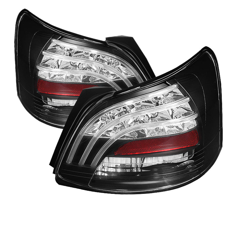 Spyder Toyota Yaris 07-09 4Dr LED Tail Lights Blk ALT-YD-TYA074D-LED-BK Tail Lights SPYDER