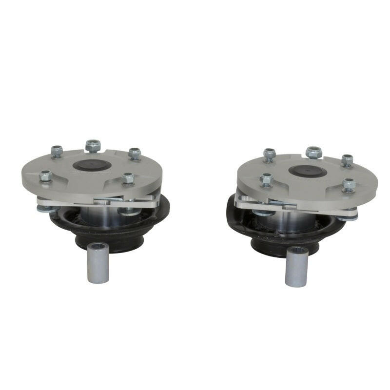 BBK 05-14 Mustang Caster Camber Plate Kit - Silver Anodized Finish Shock Mounts & Camber Plates BBK