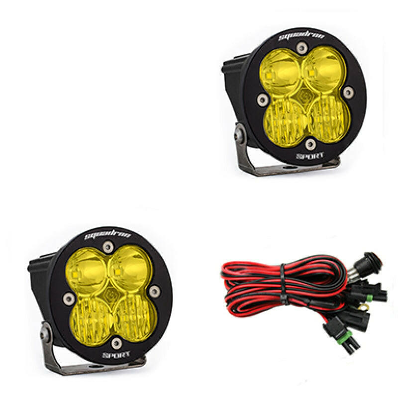 Baja Designs Squadron R Sport Driving/Combo Pair LED Light Pods - Amber Light Bars & Cubes Baja Designs