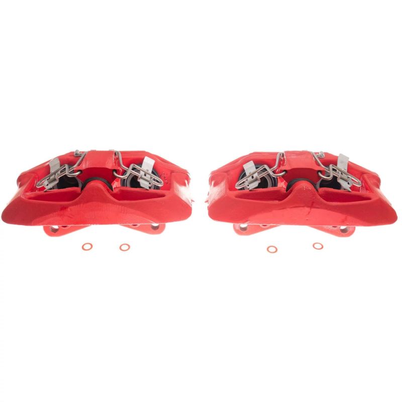 Power Stop 03-04 Audi A6 Front Red Calipers w/Brackets - Pair Brake Calipers - Perf PowerStop