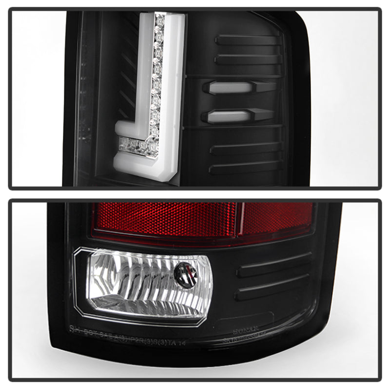 Spyder GMC Sierra 14-16 LED Tail Lights Black ALT-YD-GS14-LBLED-BK Tail Lights SPYDER