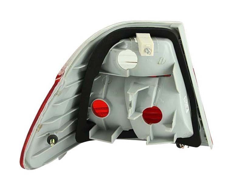 ANZO 1999-2001 BMW 3 Series E46 Taillights Red/Clear Tail Lights ANZO