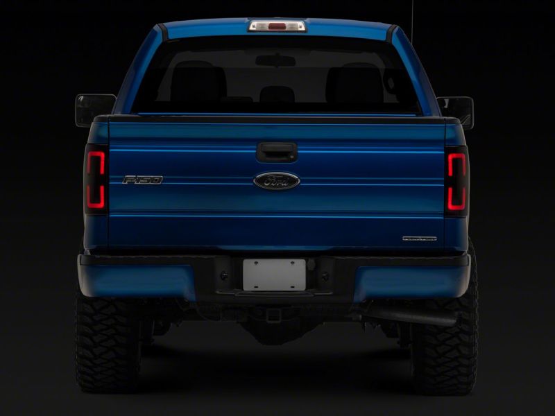 Raxiom 09-14 Ford F-150 Styleside Axial Series LED Tail Lights w/ Halo- Blk Housing (Smoked Lens) Tail Lights Raxiom