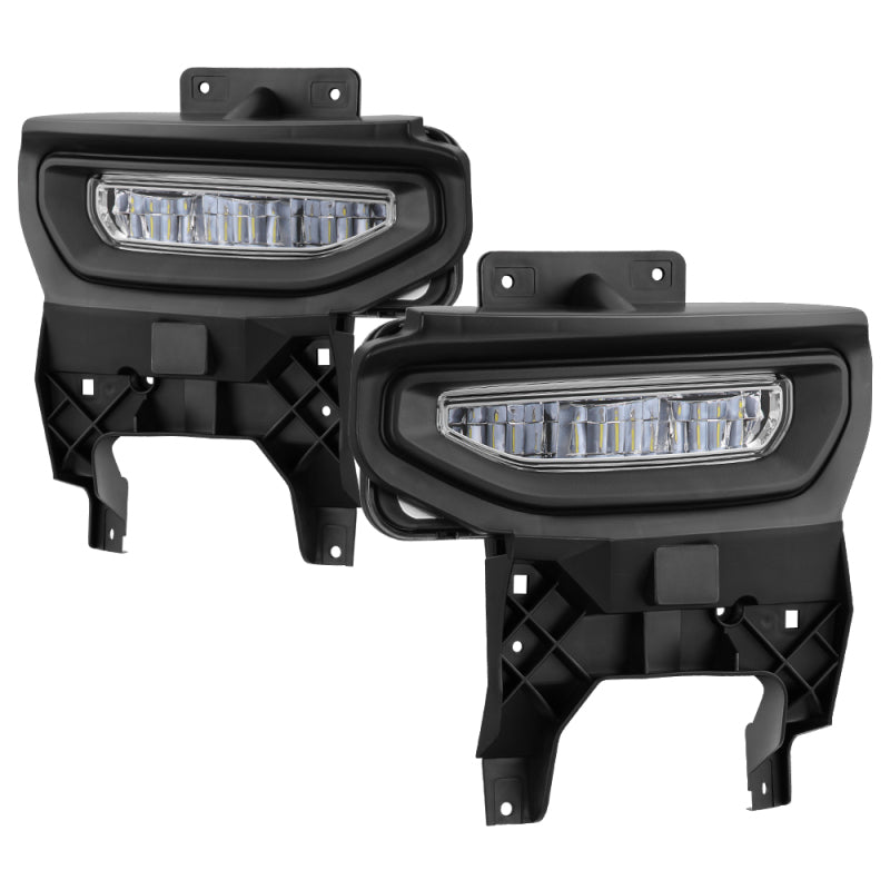 Spyder 16-18 GMC Sierra 1500 OEM Style Full LED Fog Light w/Switch - Clear (FL-GS2016-LED-C) Fog Lights SPYDER