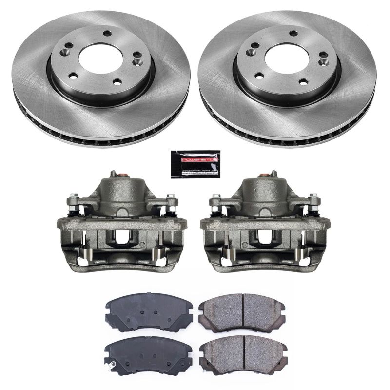 Power Stop 10-11 Kia Soul Front Autospecialty Brake Kit w/Calipers Brake Kits - OE PowerStop