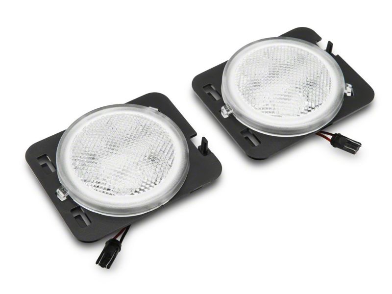 Raxiom 07-18 Jeep Wrangler JK Axial Series LED Side Marker Lights- Clear Sidemarkers & Indicators Raxiom