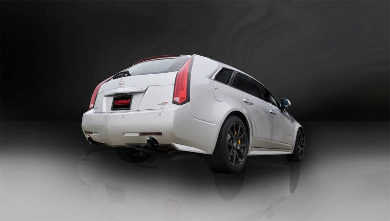 Corsa 2011-2014 Cadillac CTS Wagon V 6.2L V8 Black Sport Axle-Back Exhaust Axle Back CORSA Performance