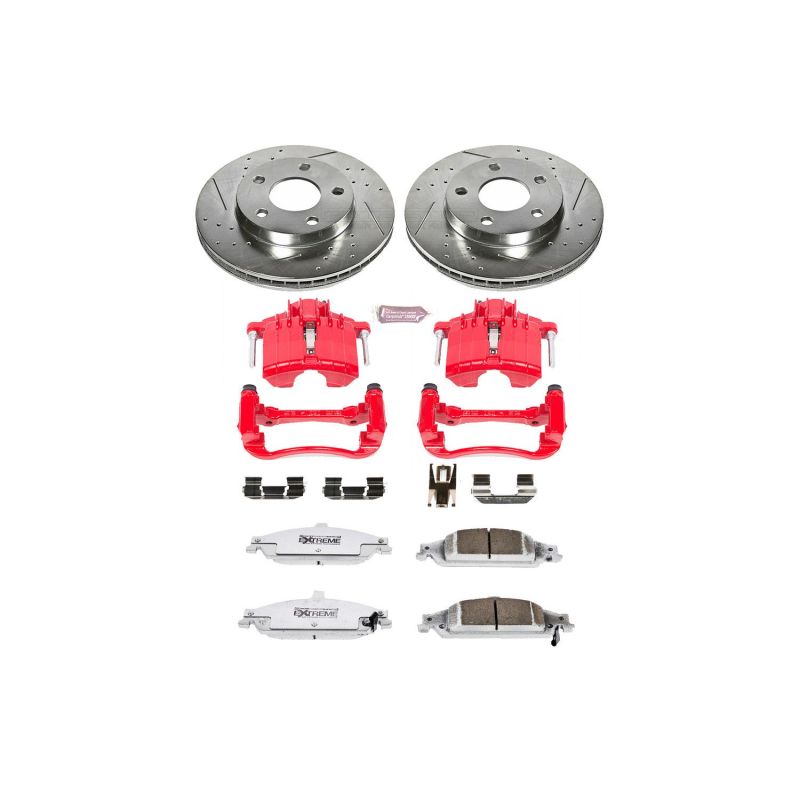 Power Stop 04-05 Chevrolet Classic Front Z26 Street Warrior Brake Kit w/Calipers Brake Kits - Performance D&S PowerStop