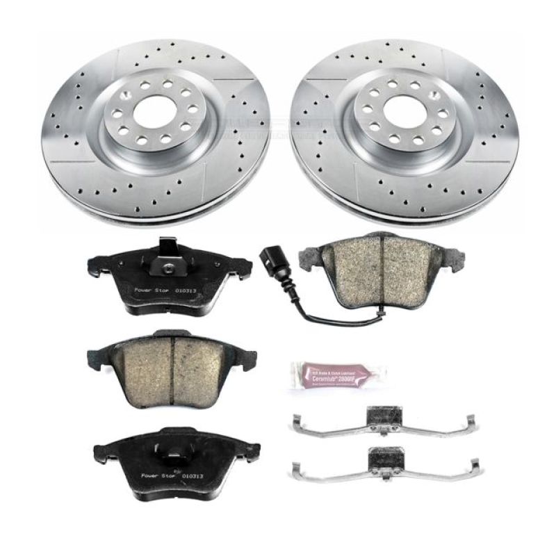 Power Stop 09-11 Volkswagen CC Front Z23 Evolution Sport Brake Kit Brake Kits - Performance D&S PowerStop